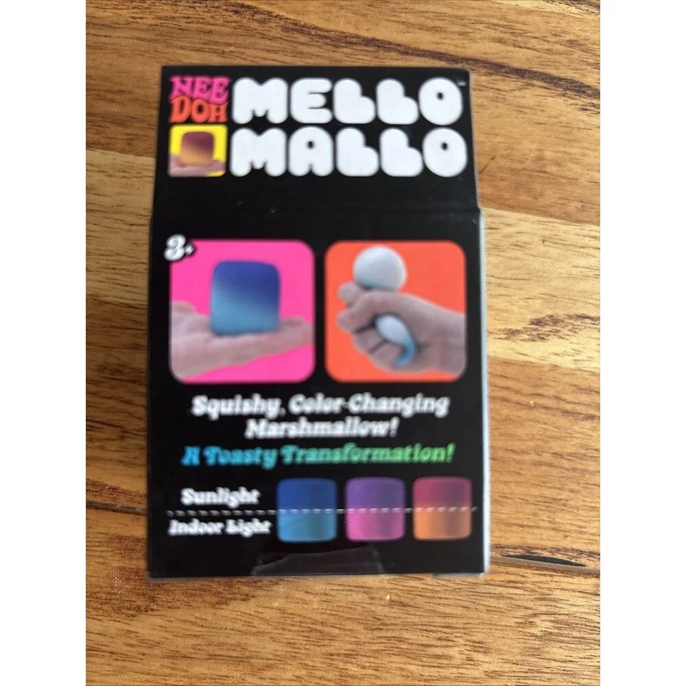 NeeDoh Mello Mallo Color Changing Squishy Marshmallow Yellow - NEW in box